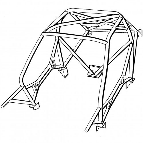 Safety Devices Peugeot 106 Multipoint Weld In Roll Cage