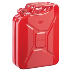Clarke 20 Litre Steel Jerry Can in Red