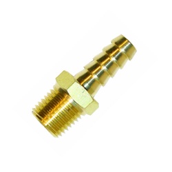Facet 1/4 NPT to 10mm Straight Brass Union