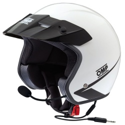 OMP Star Intercom Helmet White