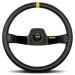 Rim Material: Black Leather,  Wheel Diameter: 350mm,  Centre Marker: Yellow