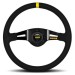 Rim Material: Black Suede,  Wheel Diameter: 350mm,  Centre Marker: Yellow