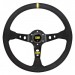 Rim Material: Black Suede,  Spoke Colour: Black,  Wheel Diameter: 350mm,  Centre Marker: Yellow