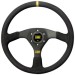 Rim Material: Black Suede,  Spoke Colour: Black,  Wheel Diameter: 380mm,  Centre Marker: Yellow
