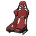 Seat Fabric: Red Alcantara / Black Leather