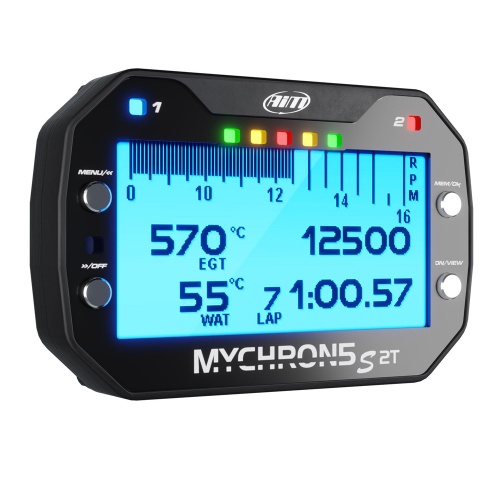 AIM Motorsport MyChron5 S 2T Dash Logger / Kart Lap Timer +GPS