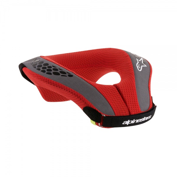 Collare Paracolpi Alpinestars Sequence Youth - Nero Rosso Per Giovani Motociclisti