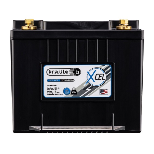 Braille XC20.0-1000-3 XCEL-LITE Lithium Battery