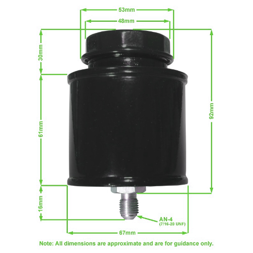 GIRLING TYPE x 5 brake fluid reservoir - For all motorsport CMB 0135 x 5 units e