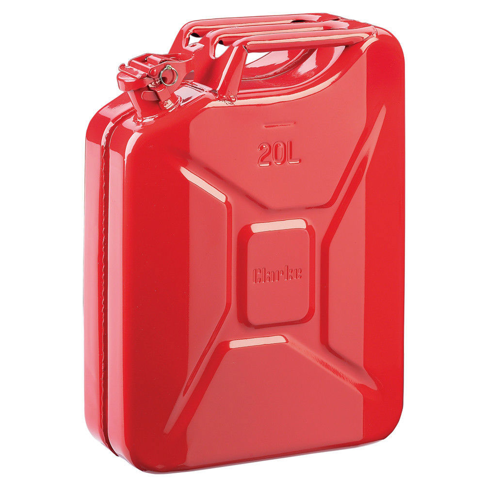 Clarke 20 Litre Steel Jerry Can in Red MSAR