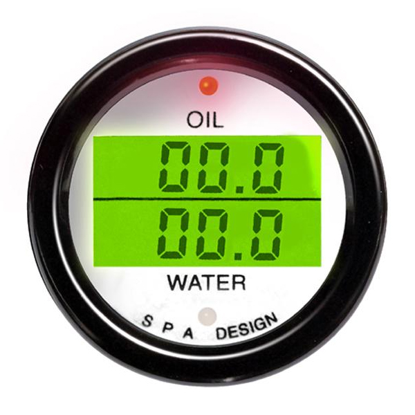 Buy SPA Dual Oil Temp / Water Temp Gauge DG203 MSAR London