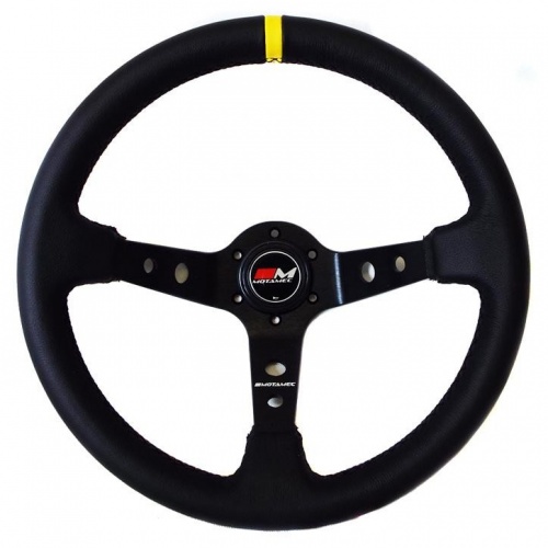 Motamec Rally Leather Black Steering Wheel