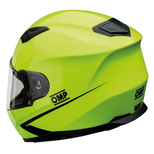 OMP Circuit Evo Helmet Fluro Yellow