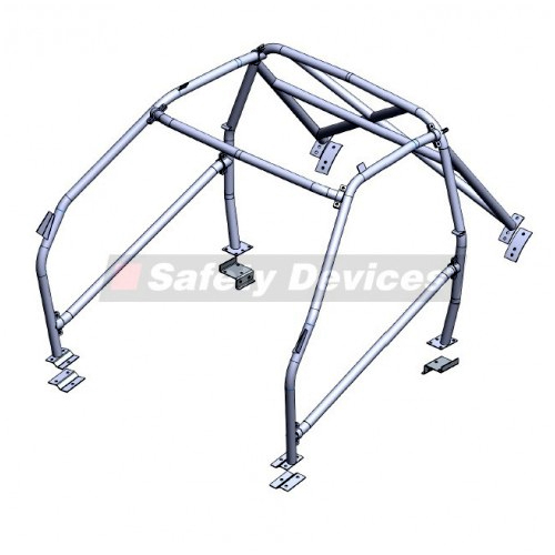 Safety Devices Ford Escort Mk3, Mk4 Bolt-in Multipoint Roll Cage non-Sunroof