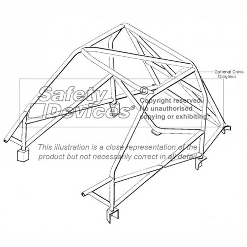 Safety Devices Honda Civic EG6 Multipoint Weld In Roll Cage