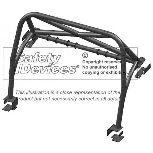 Safety Devices Morgan Plus 4 (2010on) 4 Point Rear Roll Cage only