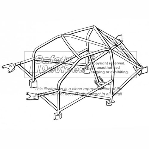 Safety Devices Peugeot 205 Multipoint Weld In Roll Cage