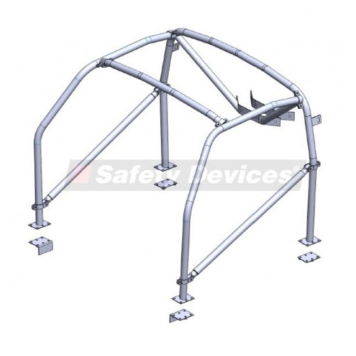 Safety Devices Porsche 914 Targa 6 Point Bolt In Roll Cage