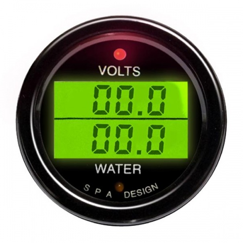 SPA Dual Volts & Water Temperature Gauge