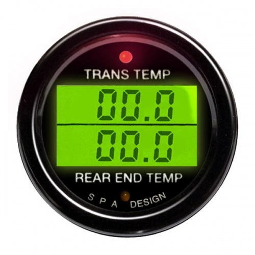 SPA Dual Transmission & Rear End Temperature Gauge