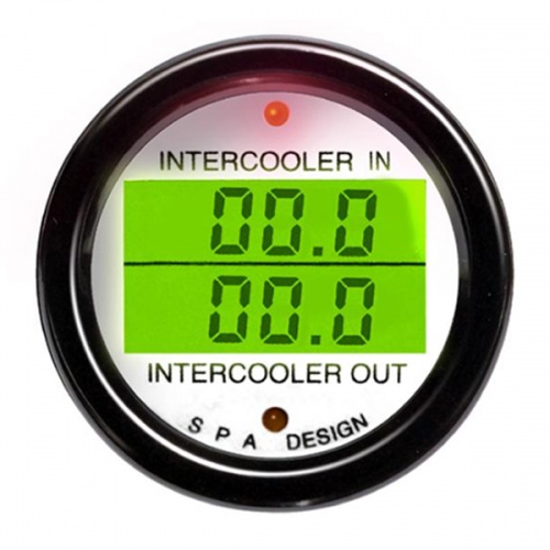 SPA Dual Intercooler In & Out Temperature Gauge