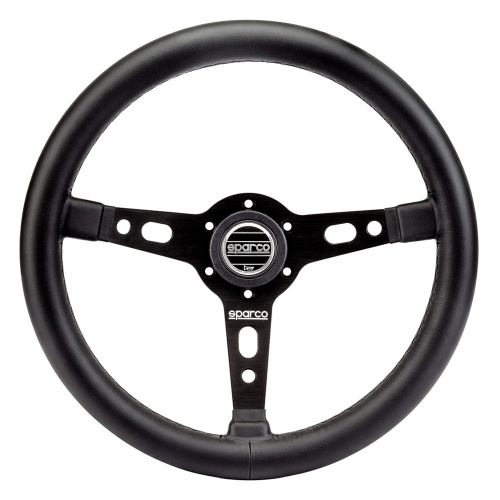 Sparco Targa 350 Steering Wheel Black Leather
