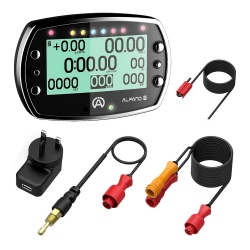 Alfano 6 GPS Lap Timer with Water Sensor & 2T Patch Lead