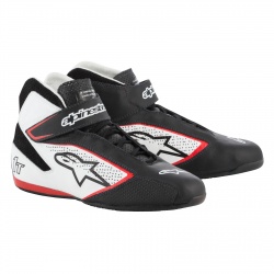 Alpinestars Tech 1-T Race Boots Black/White/Red 6 UK
