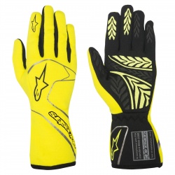 Alpinestars Tech-1 Race Gloves Fluro Yellow / Black Small