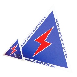 Cartek External Safety Stickers