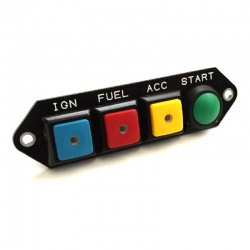 Cartek PDM Switch Panel 4W Coloured Specific/Push Start