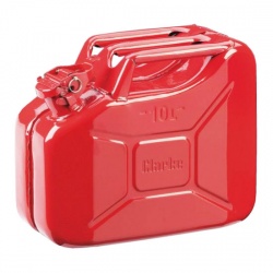 Clarke 10 Litre Steel Jerry Can in Red
