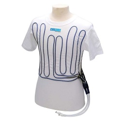 Coolshirt Water Cooled Cotton Shirt White