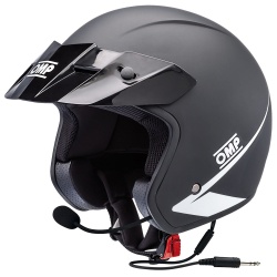 OMP Star Intercom Helmet Black