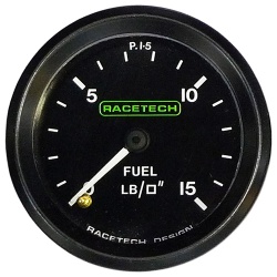 Racetech Mechanical Fuel Pressure Gauge