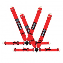 Schroth Profi II ASM 4pt Flexi Belt Harnesses in Red