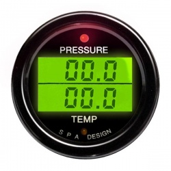 SPA Dual Pressure & Temperature Gauge