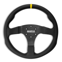 Sparco 330 Steering Wheel Black Leather