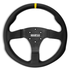 Sparco 350 Steering Wheel Black Leather